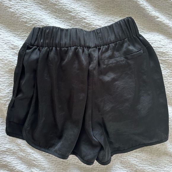 Aritzia Little Moon Black Silk Shorts in Size XS - Picture 2 of 3